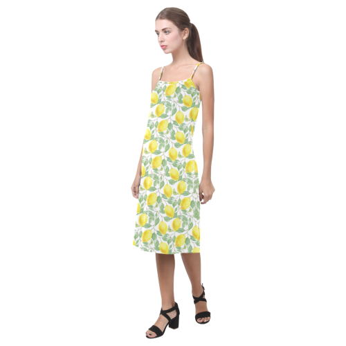 Lemons And Butterfly Alcestis Slip Dress (Model D05)
