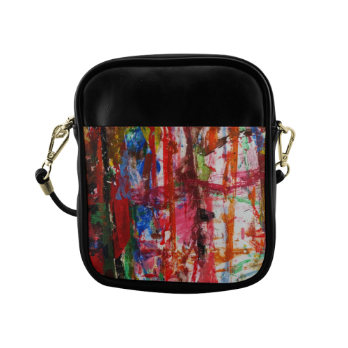 Paint on a white background Sling Bag (Model 1627)
