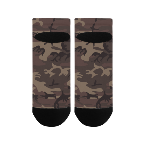Camo Red Brown Women's Ankle Socks