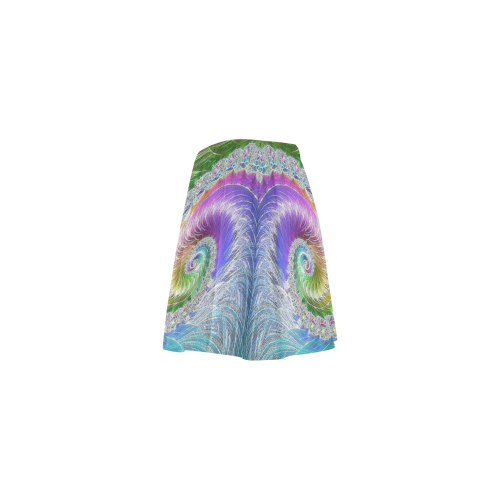 Frax Fractal Rainbow Mini Skating Skirt (Model D36)