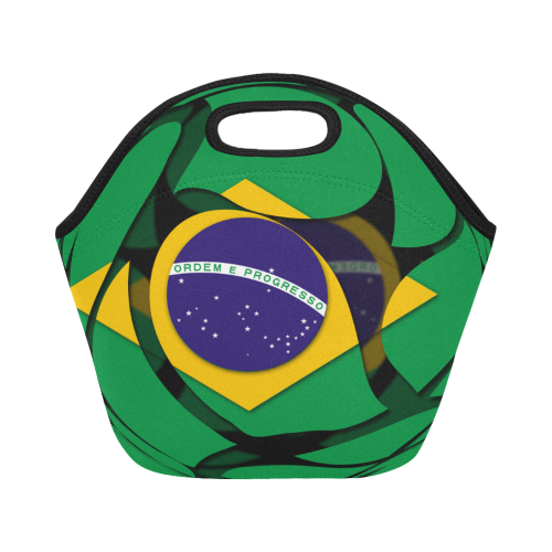 The Flag of Brazil Neoprene Lunch Bag/Small (Model 1669)