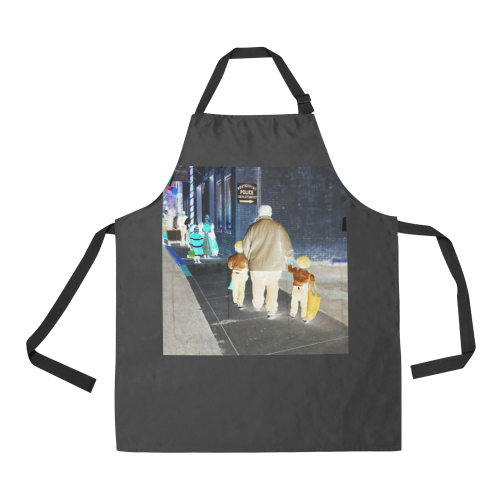 Ghosts roaming the street All Over Print Apron
