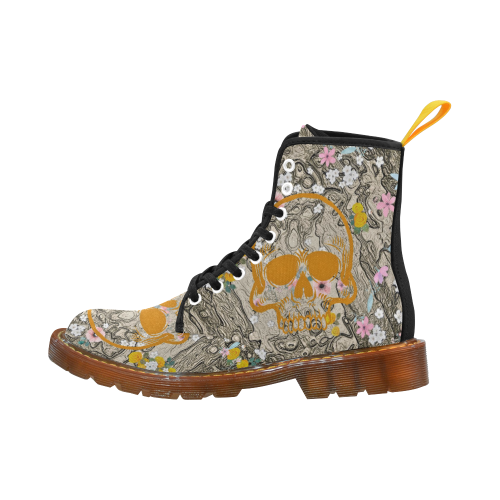 Funny Summer Skull A by JamColors Martin Boots For Men Model 1203H