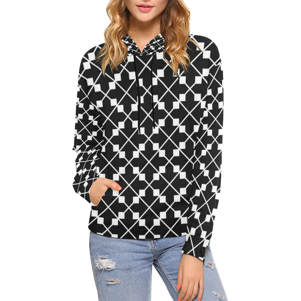39sw All Over Print Hoodie for Women (USA Size) (Model H13)