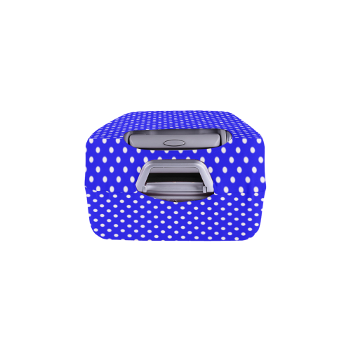 Blue polka dots Luggage Cover/Medium 22"-25"