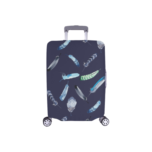 Feather dark blue Luggage Cover/Small 18"-21"