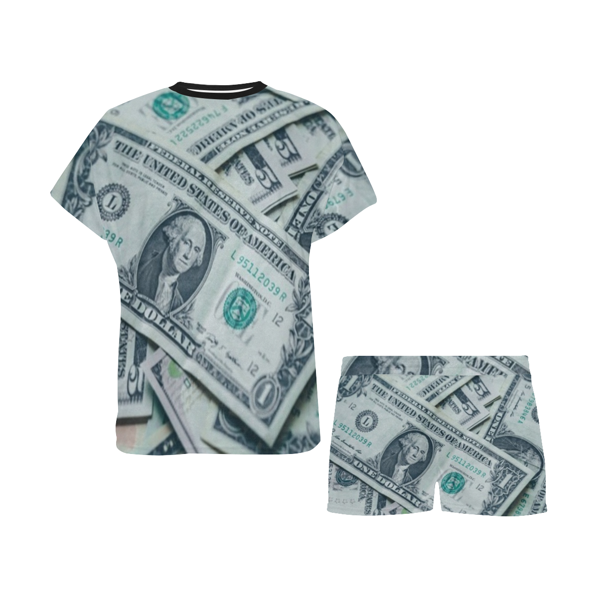 BIG MONEY Women's Short Pajama Set