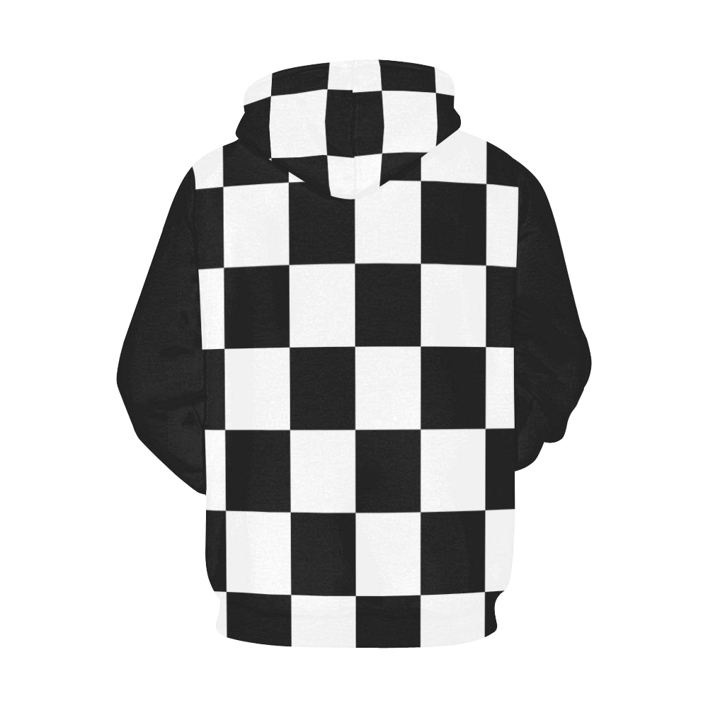 CHECKERED All Over Print Hoodie for Men/Large Size (USA Size) (Model H13)