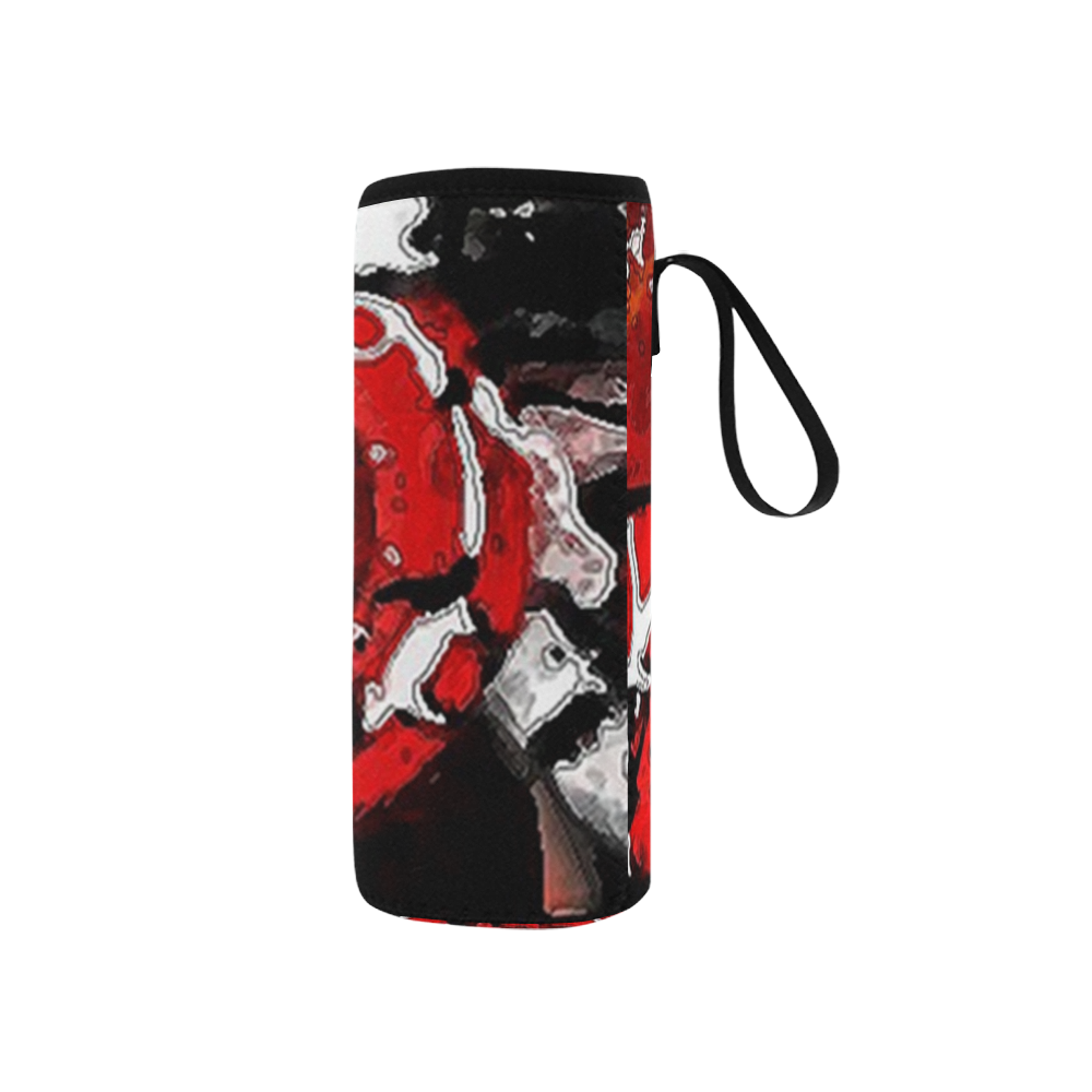 yin and yang water colors water bottle pouch Neoprene Water Bottle Pouch/Small