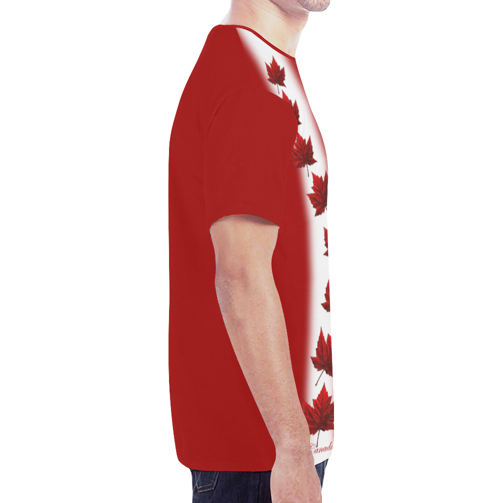 Canada Souvenir T-shirts Classic Red New All Over Print T-shirt for Men (Model T45)