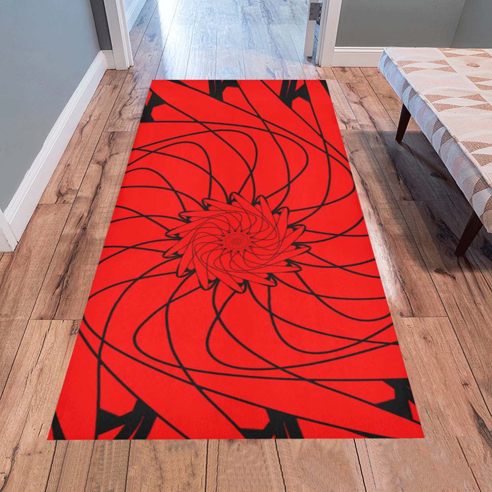 Ancient flower Area Rug 7'x3'3''