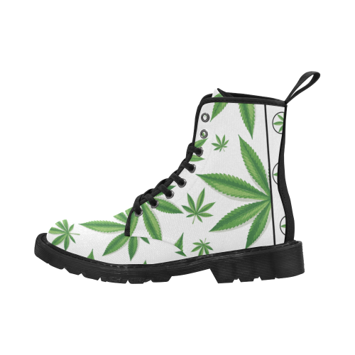 Cannabis Martin Boots for Women (Black) (Model 1203H)