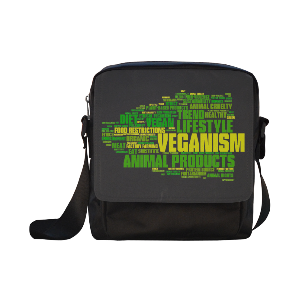 veganism Crossbody Nylon Bags (Model 1633)