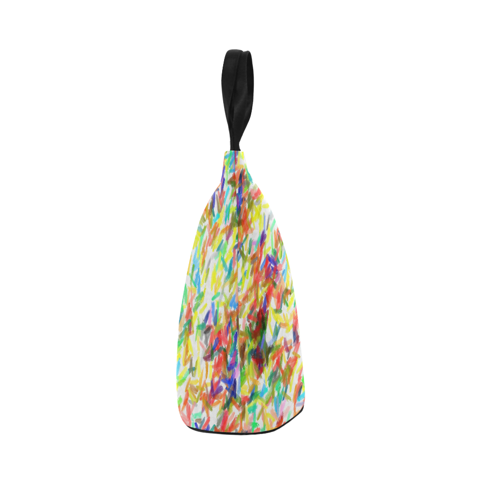 Colorful brush strokes Nylon Lunch Tote Bag (Model 1670)