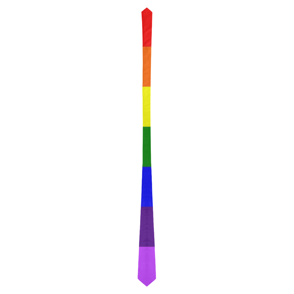 Rainbow Flag (Gay Pride - LGBTQIA+) Classic Necktie (Two Sides)