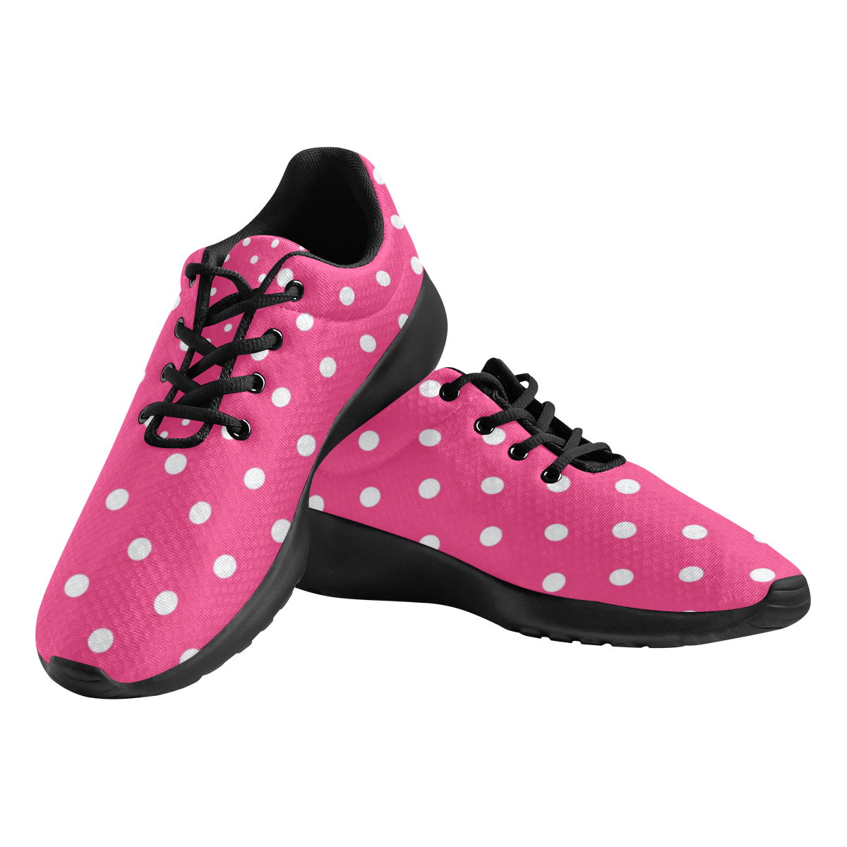 Polkadot Women's Athletic Shoes (Model 0200)