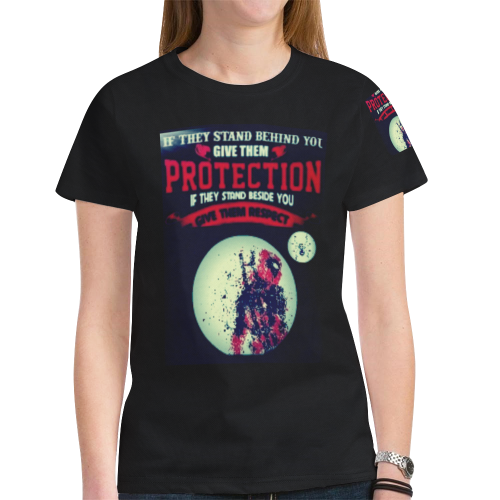 Give them Protection Spider New All Over Print T-shirt for Women (Model T45)