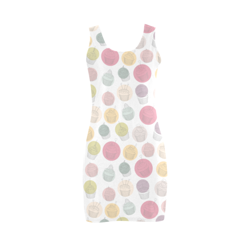 Colorful Cupcakes Medea Vest Dress (Model D06)