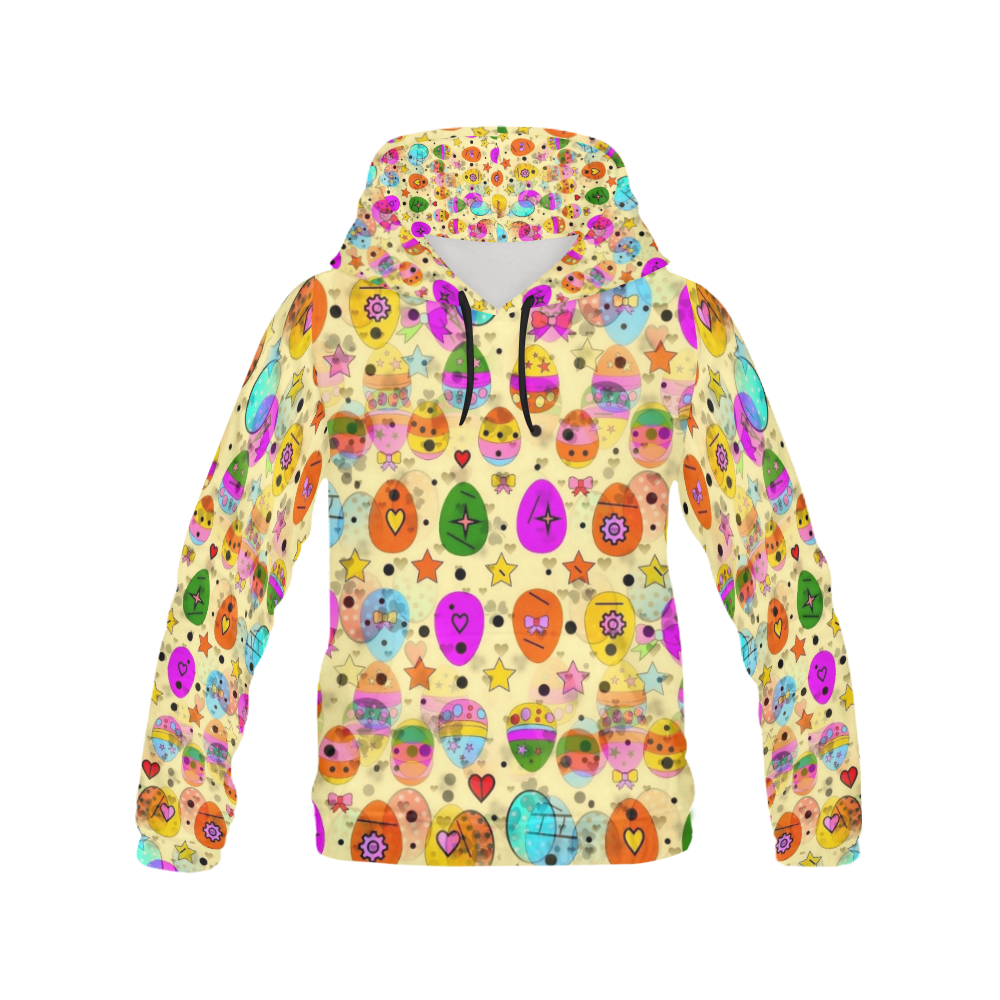Egg Popart by Nico Bielow All Over Print Hoodie for Men (USA Size) (Model H13)