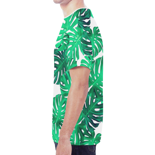 cheeseplant grn New All Over Print T-shirt for Men (Model T45)