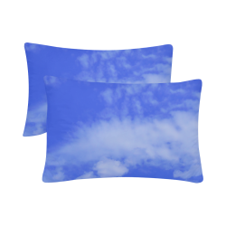 Blue Clouds Custom Pillow Case 20"x 30" (One Side) (Set of 2)