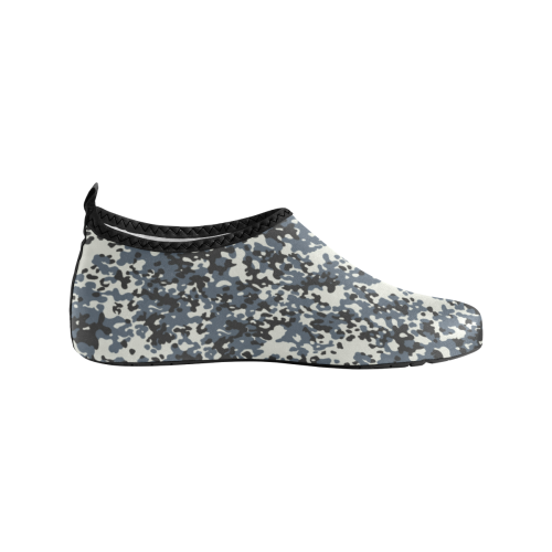 Urban City Black/Gray Digital Camouflage Kids' Slip-On Water Shoes (Model 056)