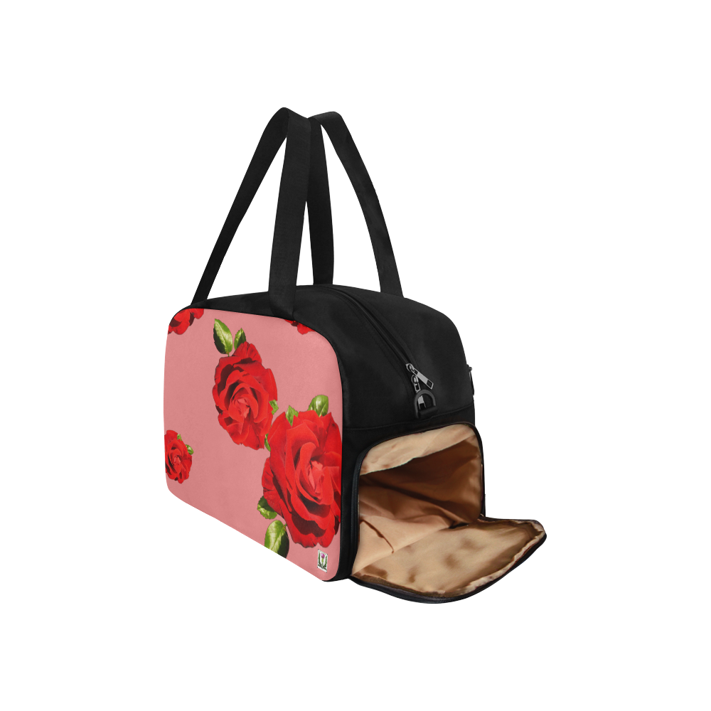 Fairlings Delight's Floral Luxury Collection- Red Rose Fitness Handbag 53086a8 Fitness Handbag (Model 1671)