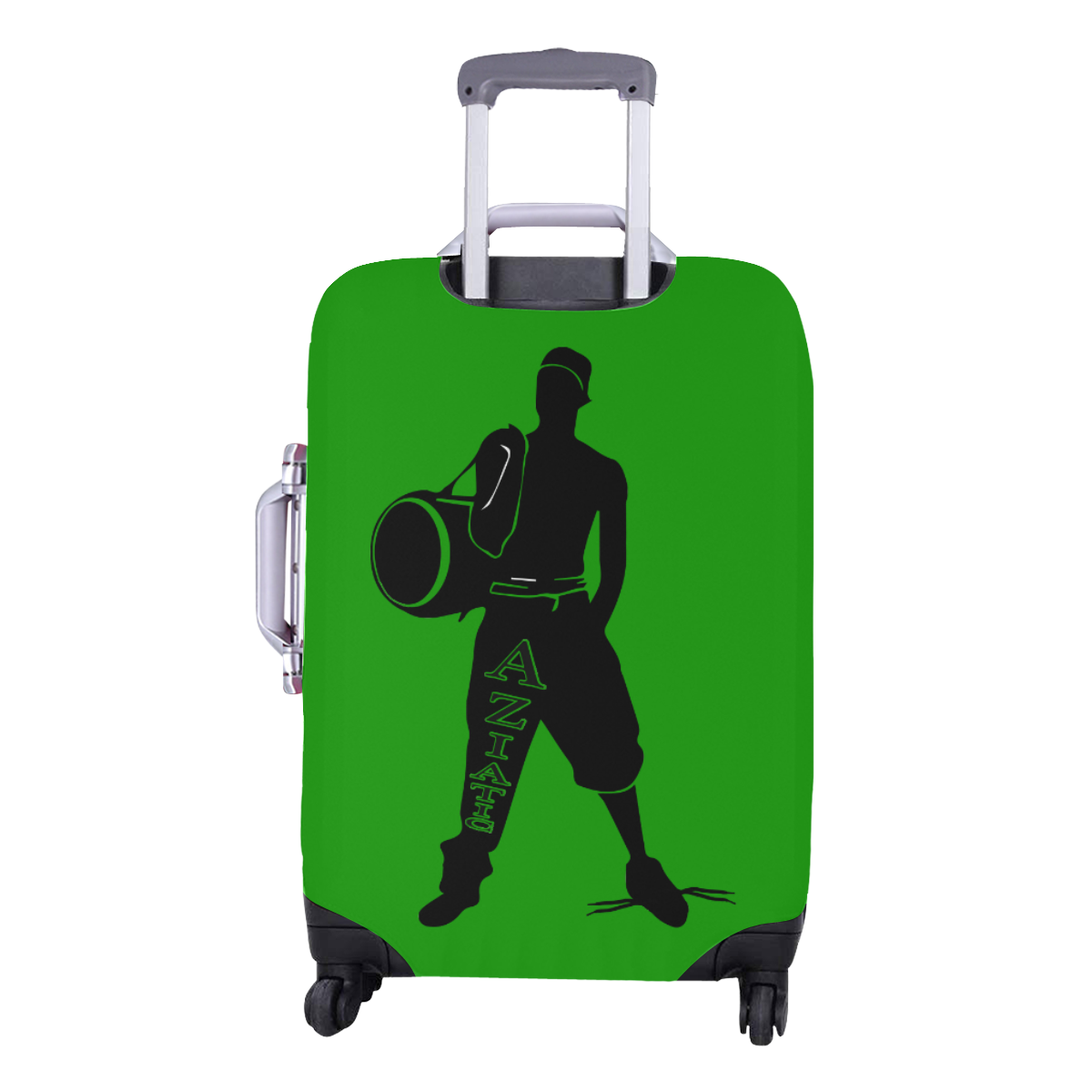 Aziatic Yellow & Green Luggage Cover/Medium 22"-25"