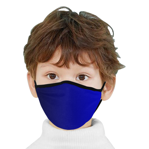 Royal Blue and Black  Ombre Mouth Mask