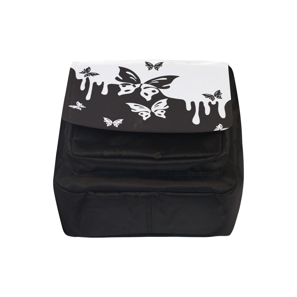 Animals Nature - Splashes Tattoos with Butterflies Crossbody Nylon Bags (Model 1633)