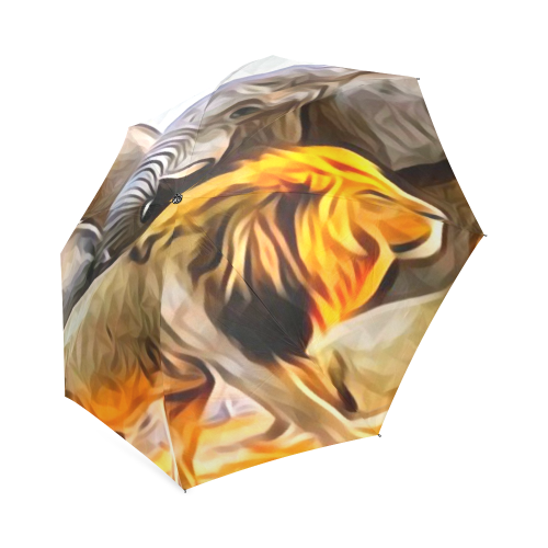 King of The Wild Design By Me by Doris Clay-Kersey Foldable Umbrella (Model U01)