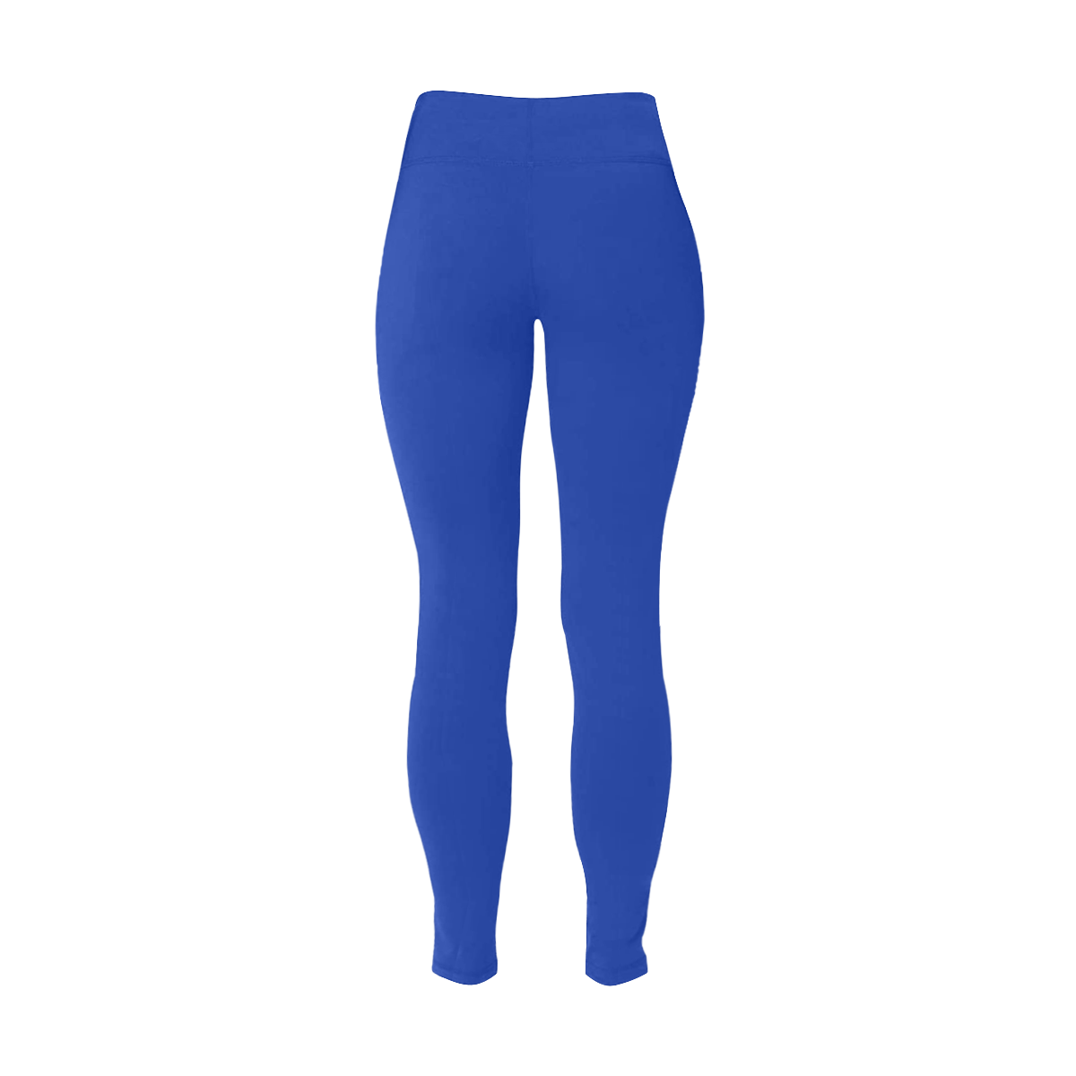 color Egyptian blue Women's Plus Size High Waist Leggings (Model L44)