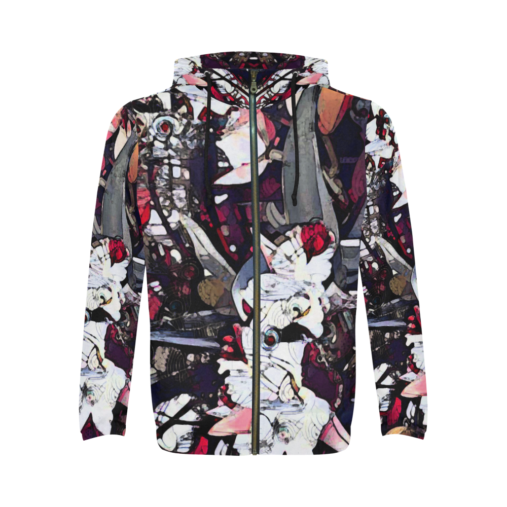 lost in the beauty of you 9b2b All Over Print Full Zip Hoodie for Men (Model H14)