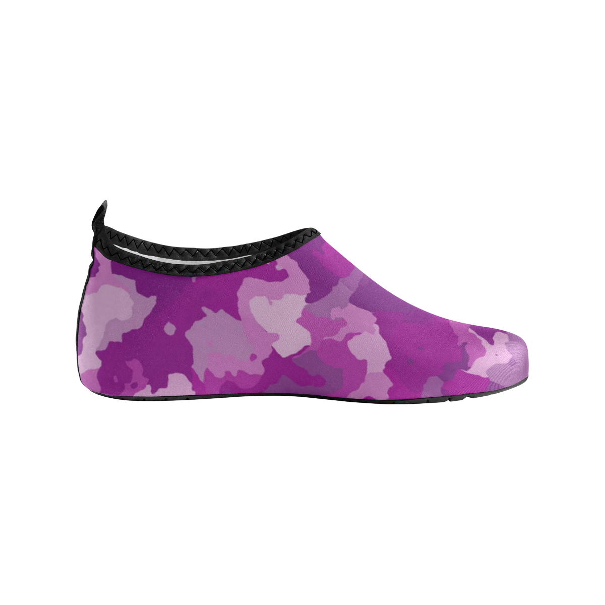 camouflage purple Women's Slip-On Water Shoes (Model 056)