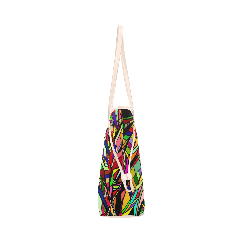 colorful abstract Clover Canvas Tote Bag (Model 1661)