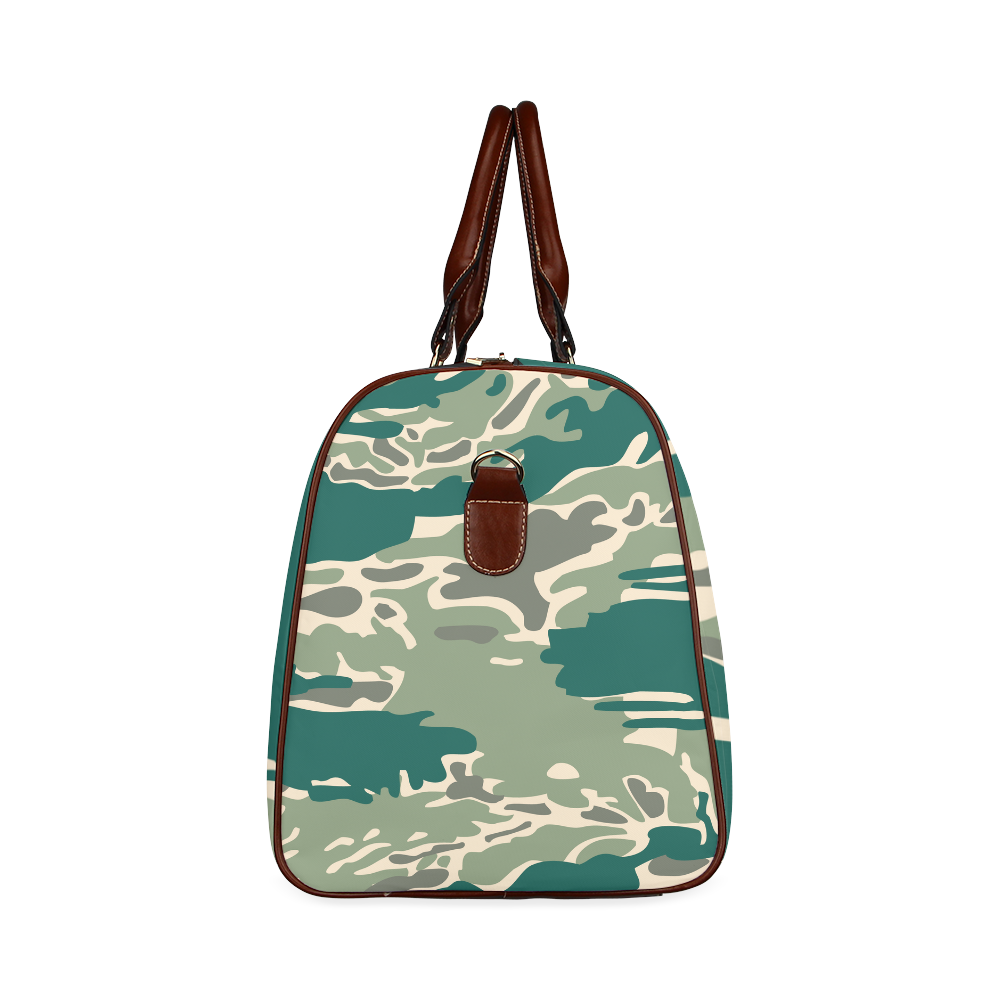 Woodland Camo Green Waterproof Travel Bag/Small (Model 1639)
