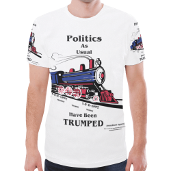 Trump Train Politics New All Over Print T-shirt for Men (Model T45)