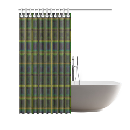 Violet green multicolored multiple squares Shower Curtain 72"x72"