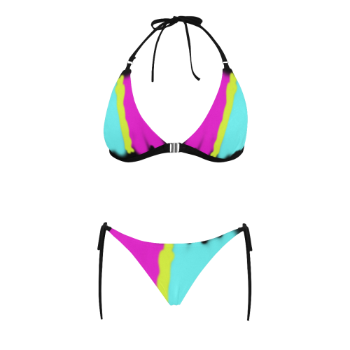 Beachfun Buckle Front Halter Bikini Swimsuit (Model S08)