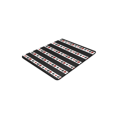 Playing Card Symbols Stripes Rectangle Mousepad