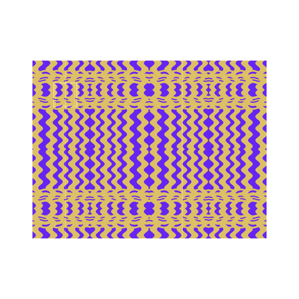 Purple Yellow Modern  Waves Lines Neoprene Water Bottle Pouch/Medium