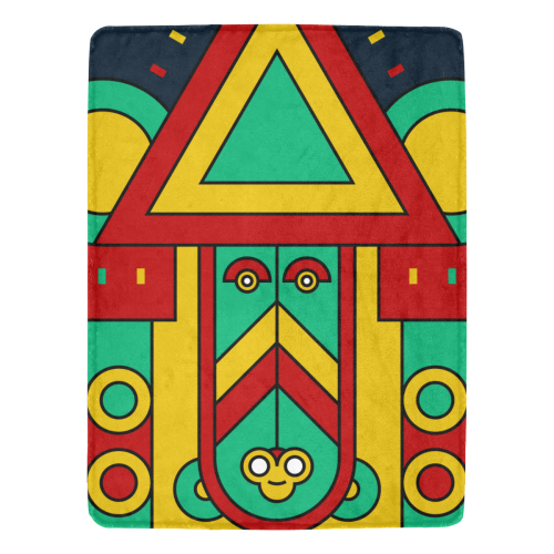 Aztec Spiritual Tribal Ultra-Soft Micro Fleece Blanket 60"x80"