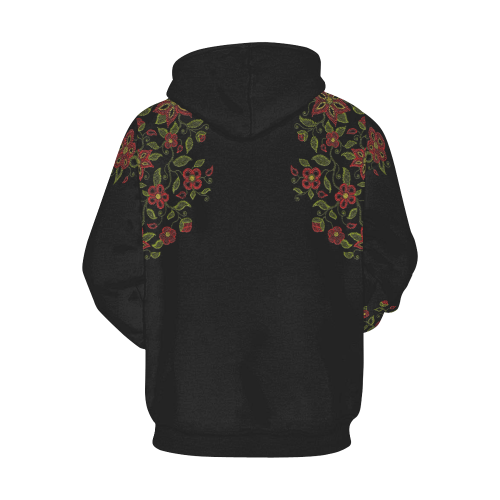 Metis Hoodies Native Art Sweatshirts All Over Print Hoodie for Women (USA Size) (Model H13)