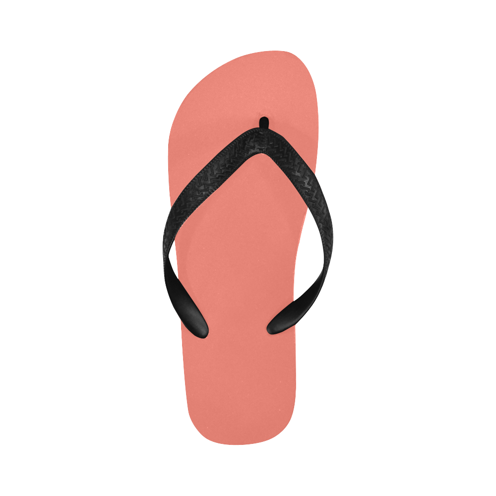 color salmon Flip Flops for Men/Women (Model 040)