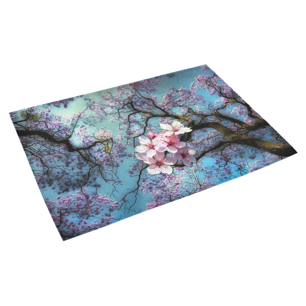 Cherry blossomL Azalea Doormat 30" x 18" (Sponge Material)