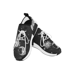 Mystic Stars, Moon and Sun (White Laces) Men’s Draco Running Shoes (Model 025)