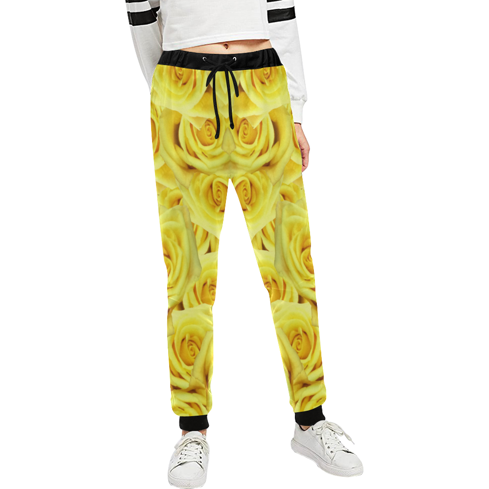 Candlelight Roses Unisex All Over Print Sweatpants (Model L11)