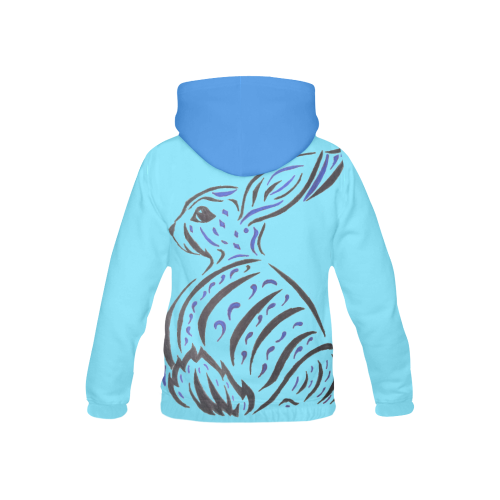 BlueBunny All Over Print Hoodie for Kid (USA Size) (Model H13)