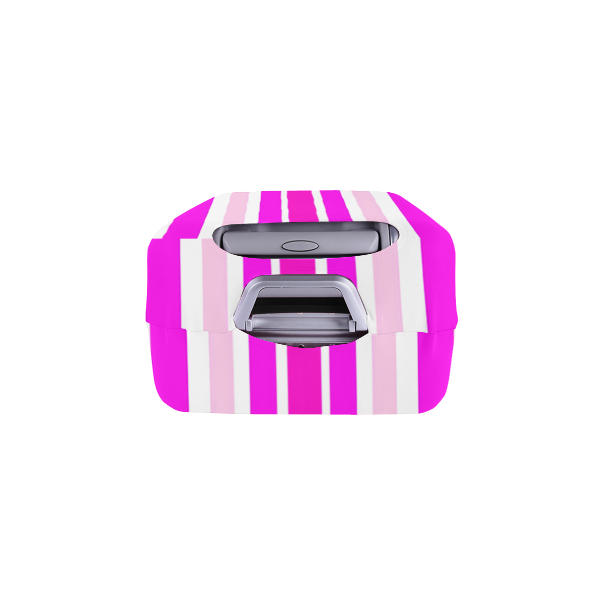 Summer Pinks Stripes Luggage Cover/Medium 22"-25"