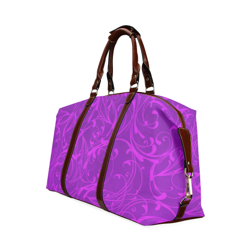 Swirly Purple Classic Travel Bag (Model 1643) Remake